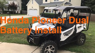 Honda Pioneer Dual Battery setup [upl. by Forward160]