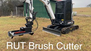 Review RUT 36in Excavator Brush Cutter [upl. by Srini]