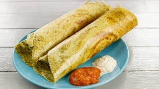 Pesarattu Recipe  Crispy and Healthier No Fermentation Moong Dal Dosa  CookingShooking [upl. by Stanford]