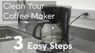 How to Clean a Coffee Maker in 3 Steps  Consumer Reports [upl. by Ansilme]