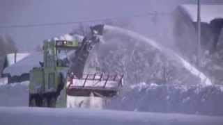 除雪・排雪の様子 北海道岩見沢市 Snowremoving Work in Iwamizawa Hokkaido [upl. by Litnahc705]