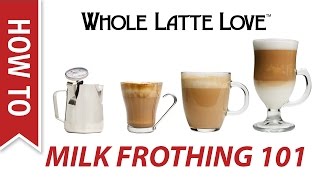 Milk Frothing for Beginners [upl. by Allemac]