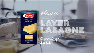 How to layer lasagne  Vegetarian [upl. by Odnolor]