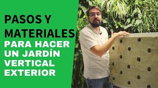 Como hacer un jardín vertical en exterior [upl. by Hoffer351]