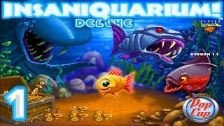 Insaniquarium Deluxe  1080p60 HD Walkthrough Tank 1  No Commentary [upl. by Iow]