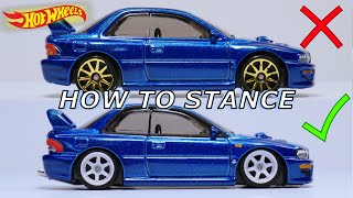 The Secret of STANCING your Hot Wheels Car [upl. by Kotick]