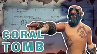 How to do SHRINE of the Coral Tomb  All Journal Locations ► Sea of Thieves [upl. by Gaughan]