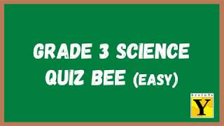 Science Quiz Bee for Grade 3  Easy  Quiz by brainYs [upl. by Elery]