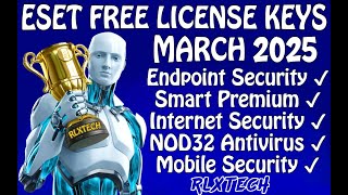 How Get ESET NOD32 Free License KEY  MARCH 2025 [upl. by Modeerf]