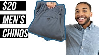 Mens Chinos Amazon Essentials Review [upl. by Catharine]