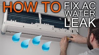 How to Fix Wall Air Conditioner AC Water Leak [upl. by Aylward]