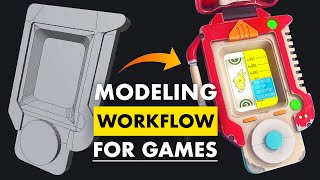 3D Modeling Workflow for Games  Explained [upl. by Aihsenor300]