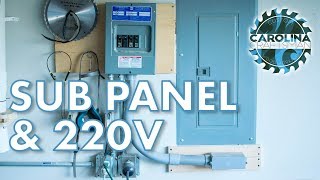 Installing a Sub Panel and 220V in the Garage  DIYElectrical [upl. by Arabela970]