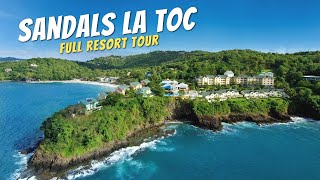 Sandals Regency La Toc St Lucia  Full Walkthrough Resort Tour amp Review  4K 2021 [upl. by Esiuol]