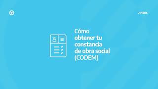 ¿CÓMO OBTENER TU CONSTANCIA DE OBRA SOCIAL CODEM [upl. by Gianna]