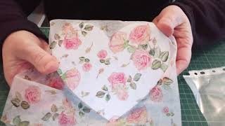 How to Decoupage A Wooden Heart [upl. by Nada394]