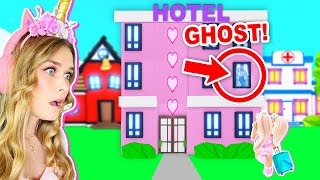 NEW HOTEL In Adopt Me Is HAUNTED Roblox [upl. by Ambrosane]