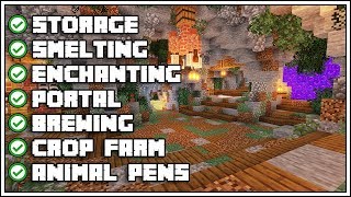 Minecraft Ultimate Cave Base Tutorial How To Build [upl. by Eimmaj868]