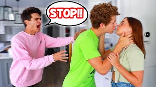 KISSING MY BEST FRIENDS CRUSH PRANK [upl. by Aleac]