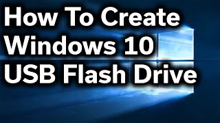 HowTo Guide  Create Windows 10 USB Install Drive [upl. by Hjerpe]