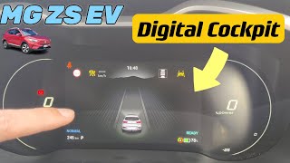 NEW 2023 MG ZS EV  Digital Cockpit  Driver Dashboard Function Explained  User Manual [upl. by Dace187]