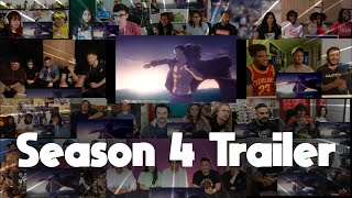 Attack on Titan 進撃の巨人 Final Season 4 Trailer REACTION MASHUP [upl. by Alya]