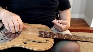 Very Beginner Lap Steel Guitar lesson [upl. by Nalyorf]