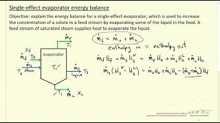 SingleEffect Evaporator Energy Balance [upl. by Ferretti]