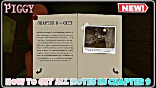 How To Find ALL PAGES in PIGGY BOOK 1 Chapter 9  City  FULL GUIDE  TUTORIAL  Roblox [upl. by Kyrstin536]