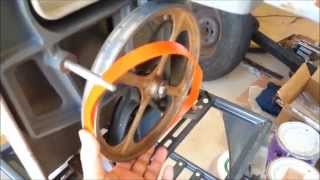 How to Replace Band Saw Tires [upl. by Brunhilde]