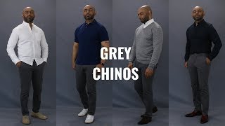 How To Wear Grey Chinos [upl. by Asyle]