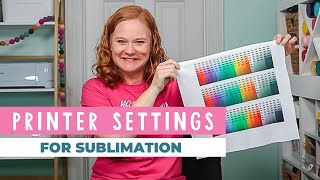 Sublimation Printer Settings and Manual Color Correction [upl. by Casey609]