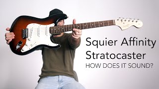 Squier Affinity Stratocaster REVIEW  The BEST Beginner Electric Guitar [upl. by Atterual]