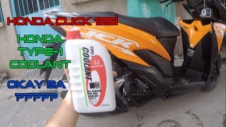 HOW TO ADD COOLANT ON HONDA CLICK 125i [upl. by Nidraj]