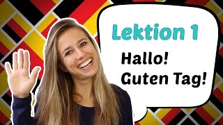 GERMAN LESSON 1 Learn German for Beginners  German Greetings 🤗 [upl. by Nahtnoj660]