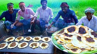 MUTTON KARI DOSAI  Madurai Special Street Food  South Indian Kari Dosa Recipe with Mutton Gravy [upl. by Tihom]