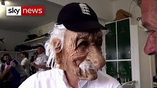 Bob Willis tribute Joe Root impersonates the Headingley hero [upl. by Annairdua]