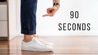 6 Ways To Wear Navy Chinos in 90 seconds [upl. by Eigla]