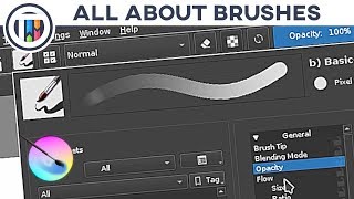 All About BRUSHES in KRITA [upl. by Aerdnua]