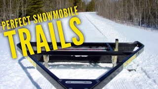 Snowmobile Trail Groomer SNOMASTER 48 Groomer [upl. by Roarke]