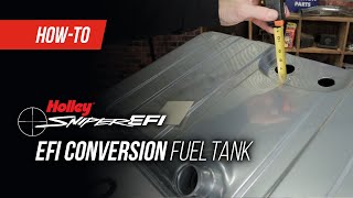 How To Install The Holley Sniper EFI Conversion Fuel Tank [upl. by Kennard]