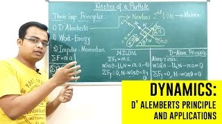 D Alemberts Principle  Dynamics  Engineering Mechanics [upl. by Iruam]