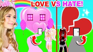 LOVE Vs HATE Build Challenge With Moody Roblox [upl. by Laeno56]