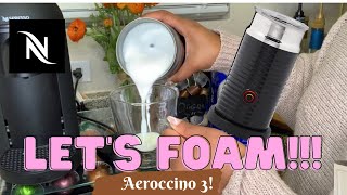 How To Foam Milk With Aeroccino 3 Make Coffee With Foam Tips amp Tricks  Easy Foamed Latte Recipe [upl. by Ricketts]