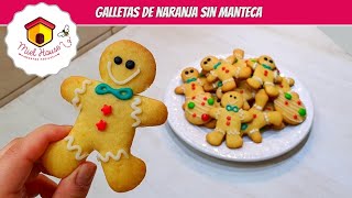 GALLETAS NAVIDEÑAS de naranja muy fáciles SUPER AIREADAS galletas de aceite [upl. by Aihsram]