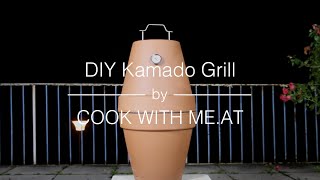 DIY Kamado Grill  Flowerpot Smoker Galileo  COOK WITH MEAT [upl. by Aillimac550]