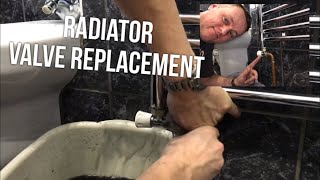 Leaking Radiator Valve How To Replace or Repair Diy Home Repair [upl. by Katharina]