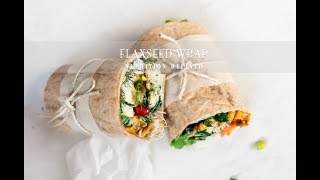 Flaxseed Wraps with realtime footage  1 Ingredient Vegan Paleo Keto [upl. by Amrac]