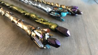 Real quartz crystal wand tutorial [upl. by Ellehsem897]