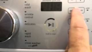 Maytag washer selftest mode [upl. by Imekawulo]